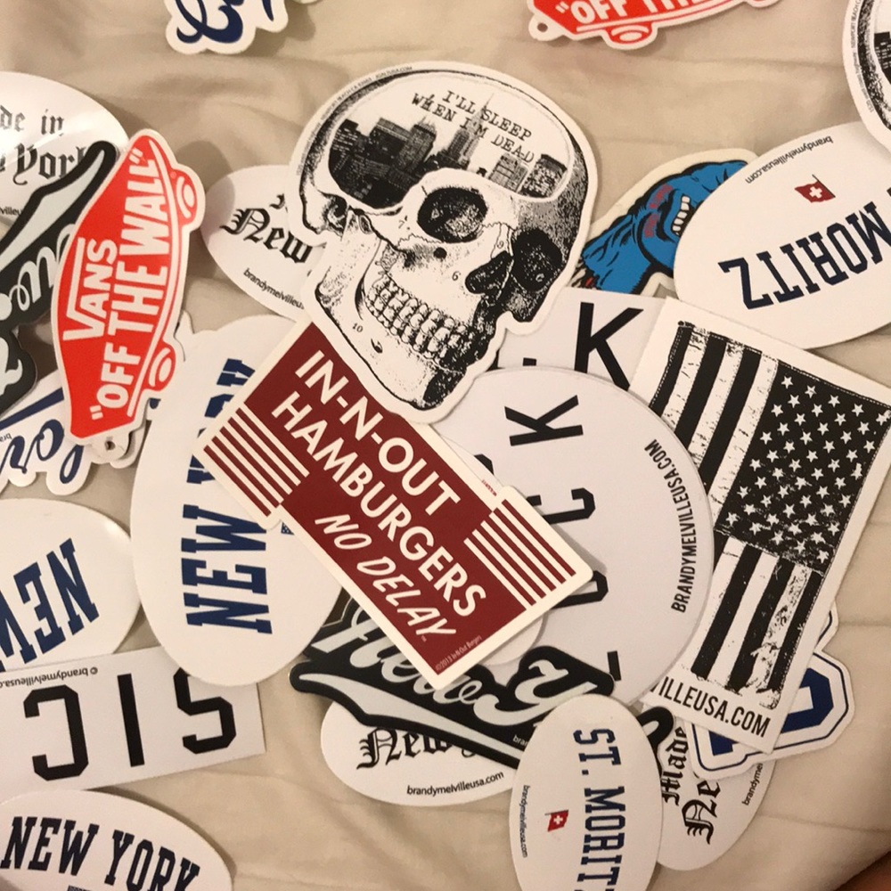 Bundle of 10 Brandy Melville stickers!